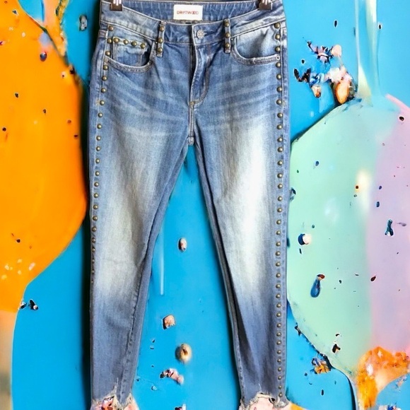 DRIFTWOOD Denim - Driftwood jeans Fringe studded skinny leg Women’s Denim